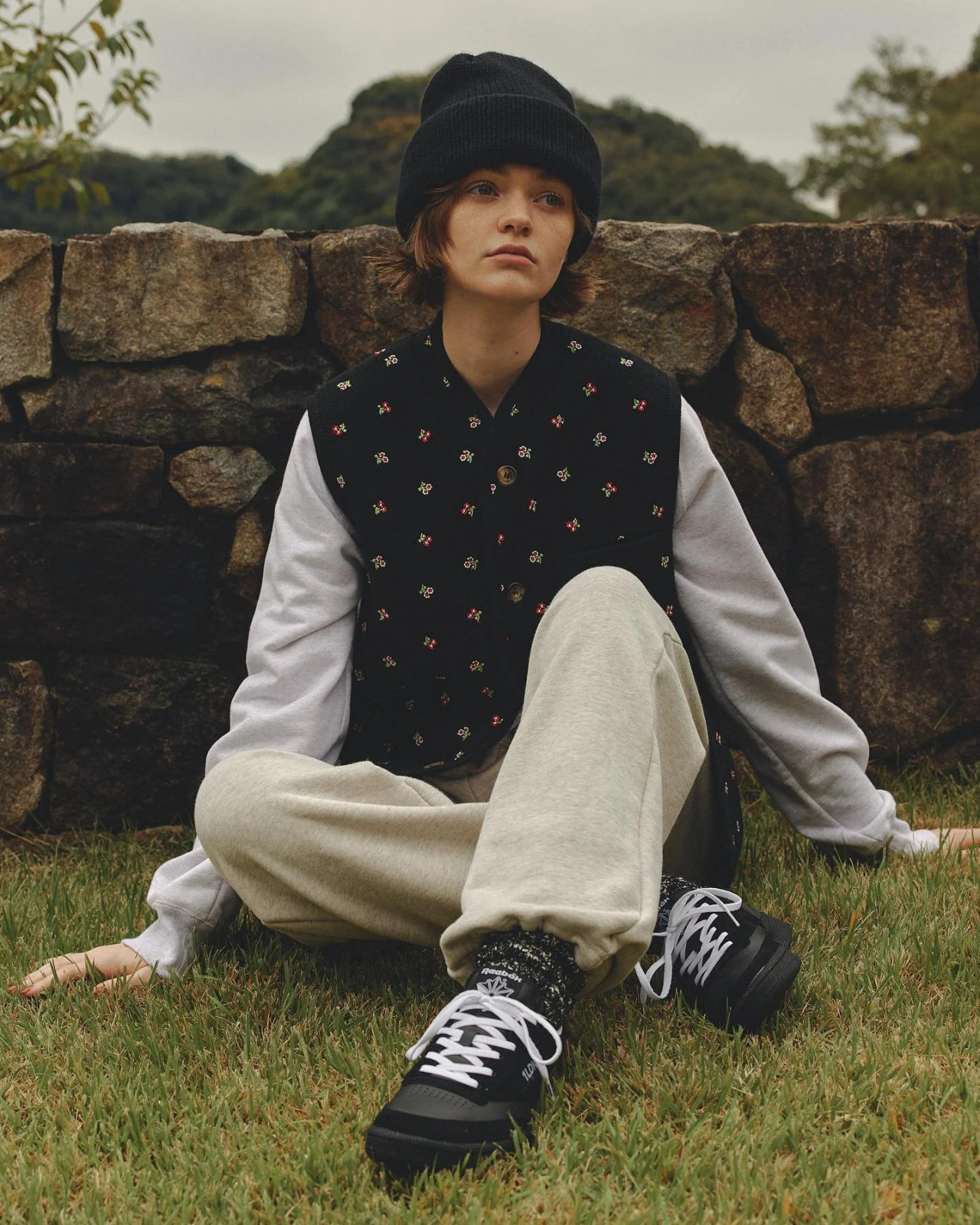 Streetwear Edge: Vest and Beanie with Club C — Reebok Club C Outfits
