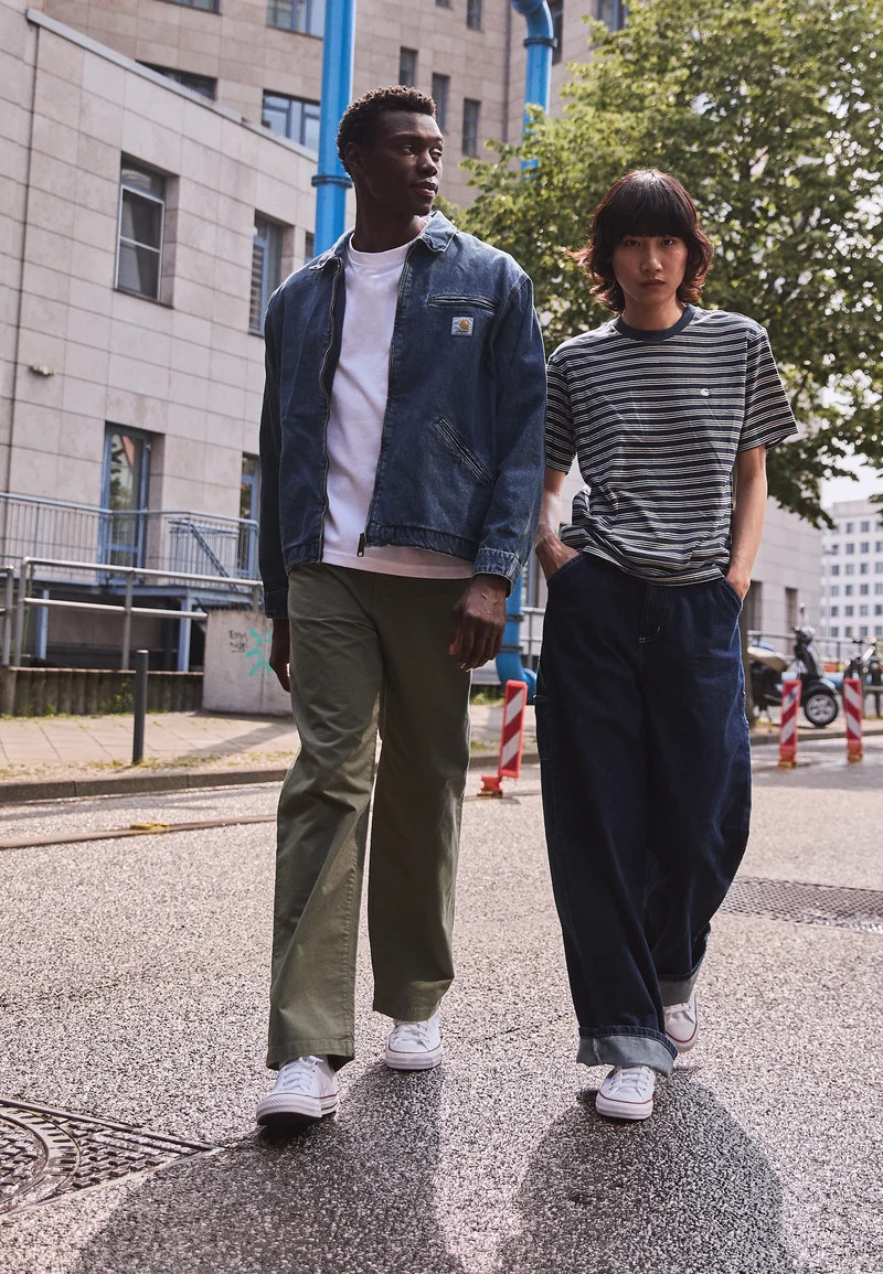 Denim Jacket and Trousers with White Platform Converse — Platform Converse Outfits