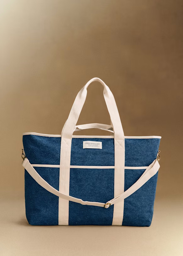 Denim Weekender Tote for Classic Casual Style — Weekender Bags