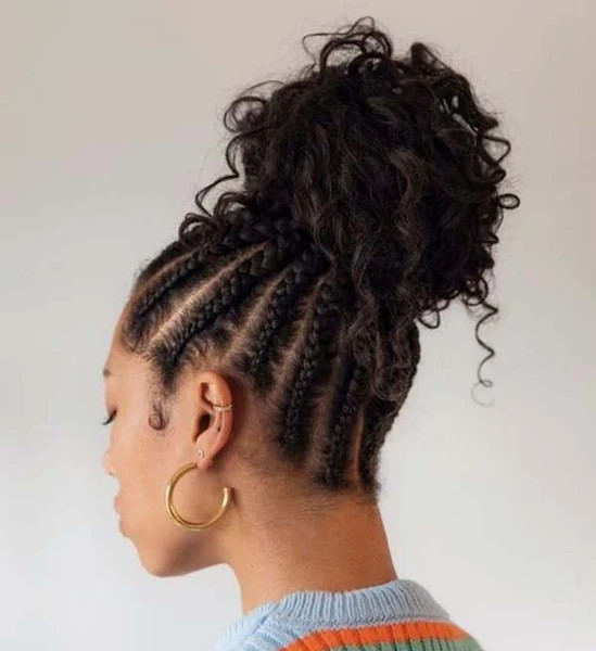 Twisted Bun with Face-Framing Tendrils — Low Puff