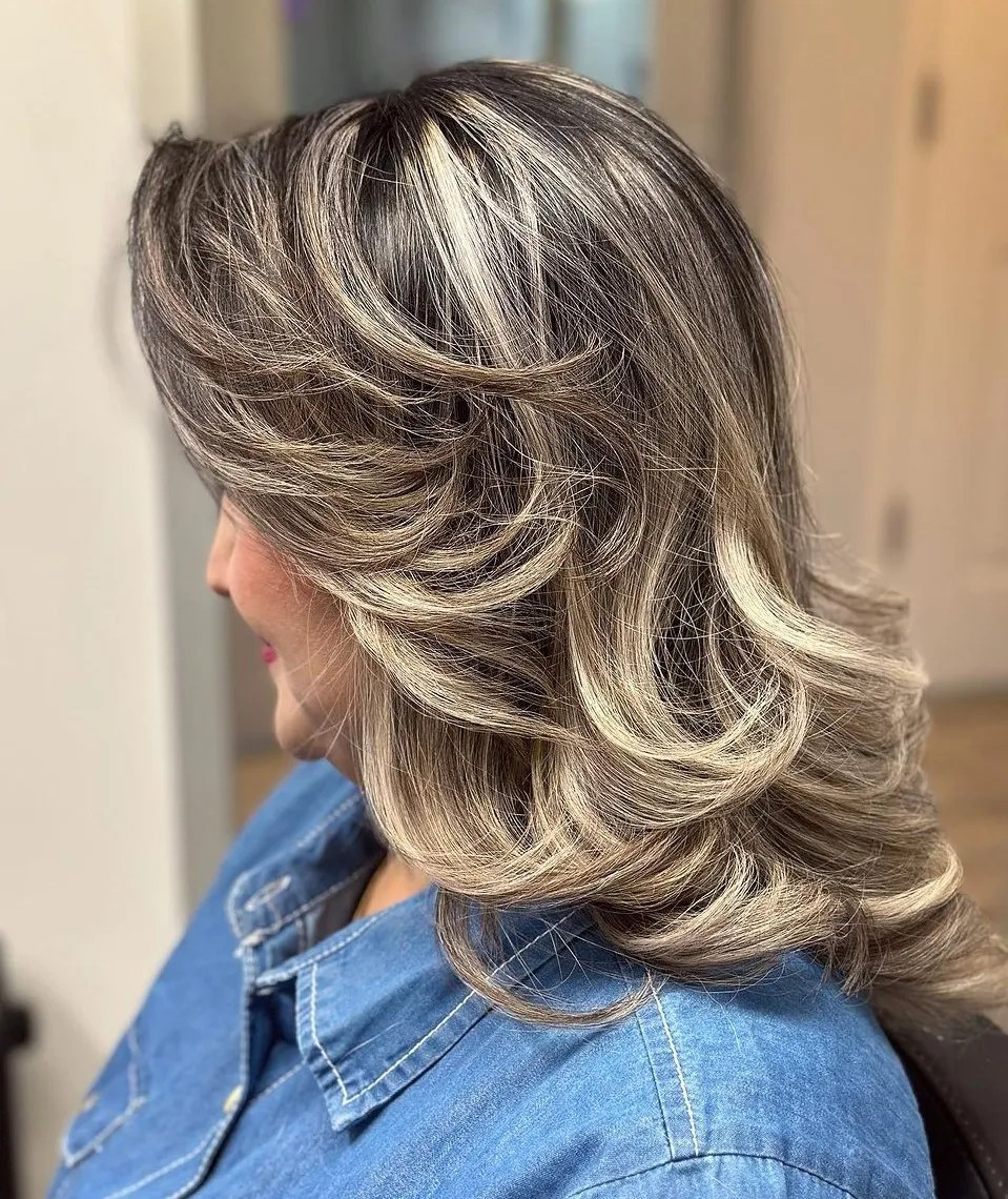 Shoulder Length Ash Blonde With Balayage — Balayage Over 50